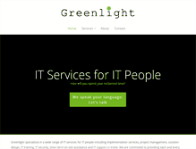 Tablet Screenshot of greenlight-is.com